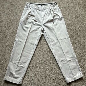 VTG Polo Ralph Lauren Men’s Hammond Classic Fit Reverse Pleat Pant Ivory 36/30